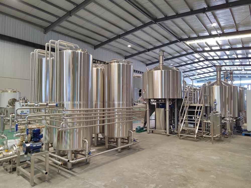 Tiantai Installed 2000L brewery equipment in Russia.